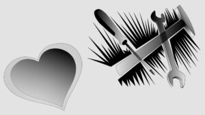 Mein Logo. Werkzeuge und Herz.